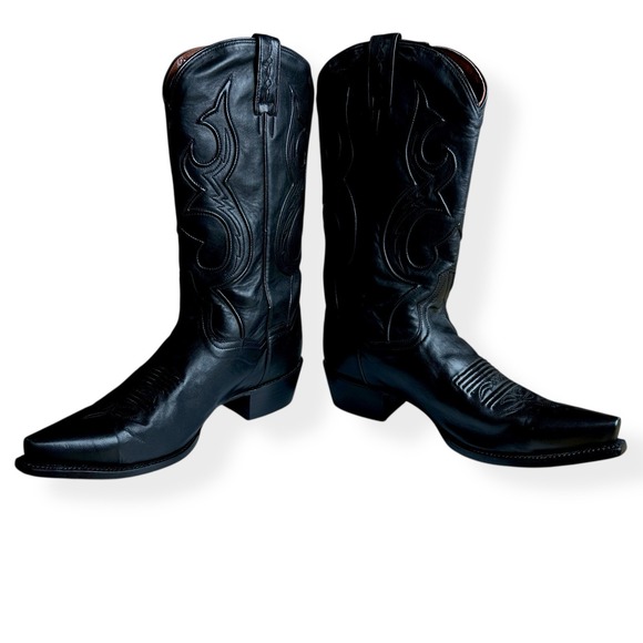 Dan Post Men's Saddle Brand Western Cowboy Boots Size 8.5 EW Calfskin DP2295 - Picture 8 of 12